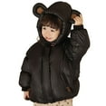 thumbnail image 4 of KAUOD Baby Boys Hooded down Jackets Thick Warm Windproof Fleece-Lined Puffer Coats with Pockets Toddler Zipper Outwear, 4 of 7