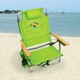 Tommy Bahama 2 Pack Green Beach Chair Adjustable, Lightweight with Storage Pouch