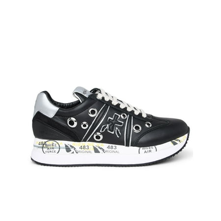 

Premiata Woman Black Leather Sneakers