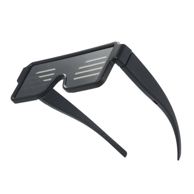 Gafas de fiesta LED Gafas de juguete recargables con múltiples modos de animación Funcionan durante 8 horas para