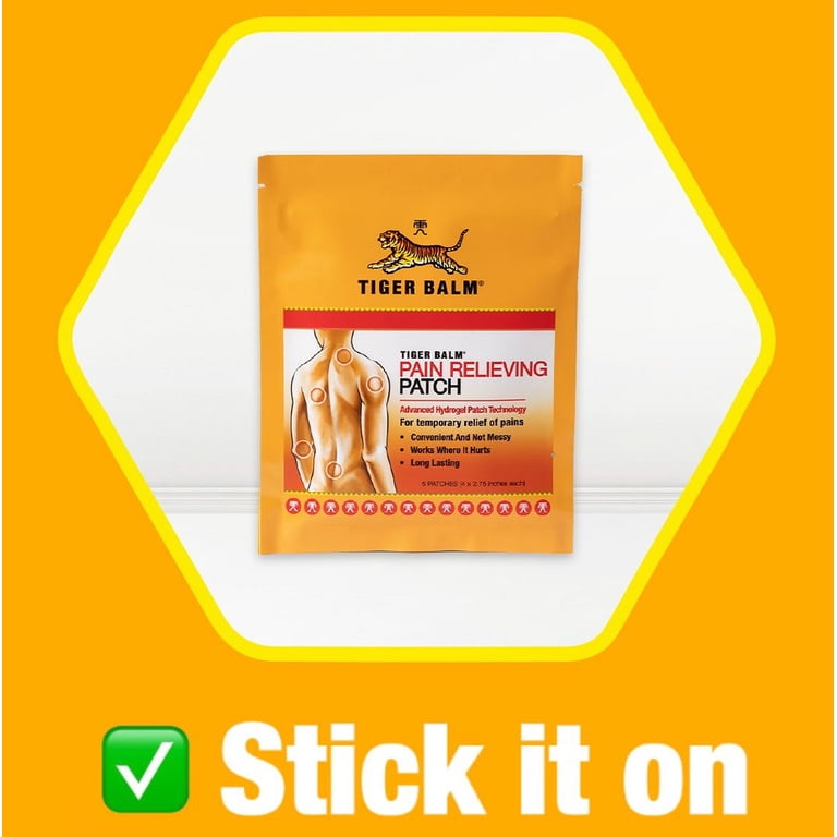 Tiger Balm Pain Relieving Patch, 5 Count photo 5