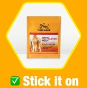 Tiger Balm Pain Relieving Patch, 5 Count, Relieves Backaches, Strains, Sore Muscles, and Sprains