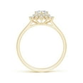 thumbnail image 2 of ANGARA Natural Classic Double Floral Halo Diamond Ring in 14K Yellow Gold for Women (Size-4.6mm| Color-G| Clarity-VS2) | April Birthstone, Anniversary, Jewelry Gift for Women | Natural Diamond Ring, 2 of 10