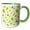 Green/White, variant on 3drose, Cute St Patricks Day Smiling Cupcake Pattern, 11oz Two-tone Yellow Mug