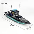 thumbnail image 3 of Set de bloques de construcción para barco de la Guardia Costera de la Ciudad de Podafu con helicóptero, 3 of 5