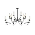 thumbnail image 4 of Matte Black 16 Light Chandelier from the Baker Collection, 4 of 4