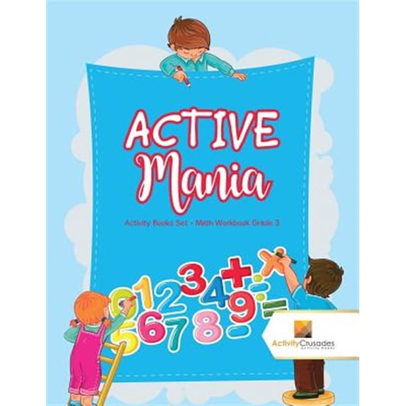 Pre-Owned ACTIVE Mania: Activity Books Set - Math Workbook Grade 3, (Paperback)