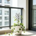 thumbnail image 4 of Small Trellis for Potted Plants, Plant Trellis, Small Trellis for Climbing Plants, Decorative Plant Stakes, Plant Trellis Indoor, Creative Leaf Design Plant Support Trellis,12.4×5.12 in,A, 4 of 5