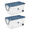 Clear / Blue, variant on Extra Large Storage Bin, 160 Quart Wheeled Clear Plastic Storage Container with Handle, Gray, Pack of 2
