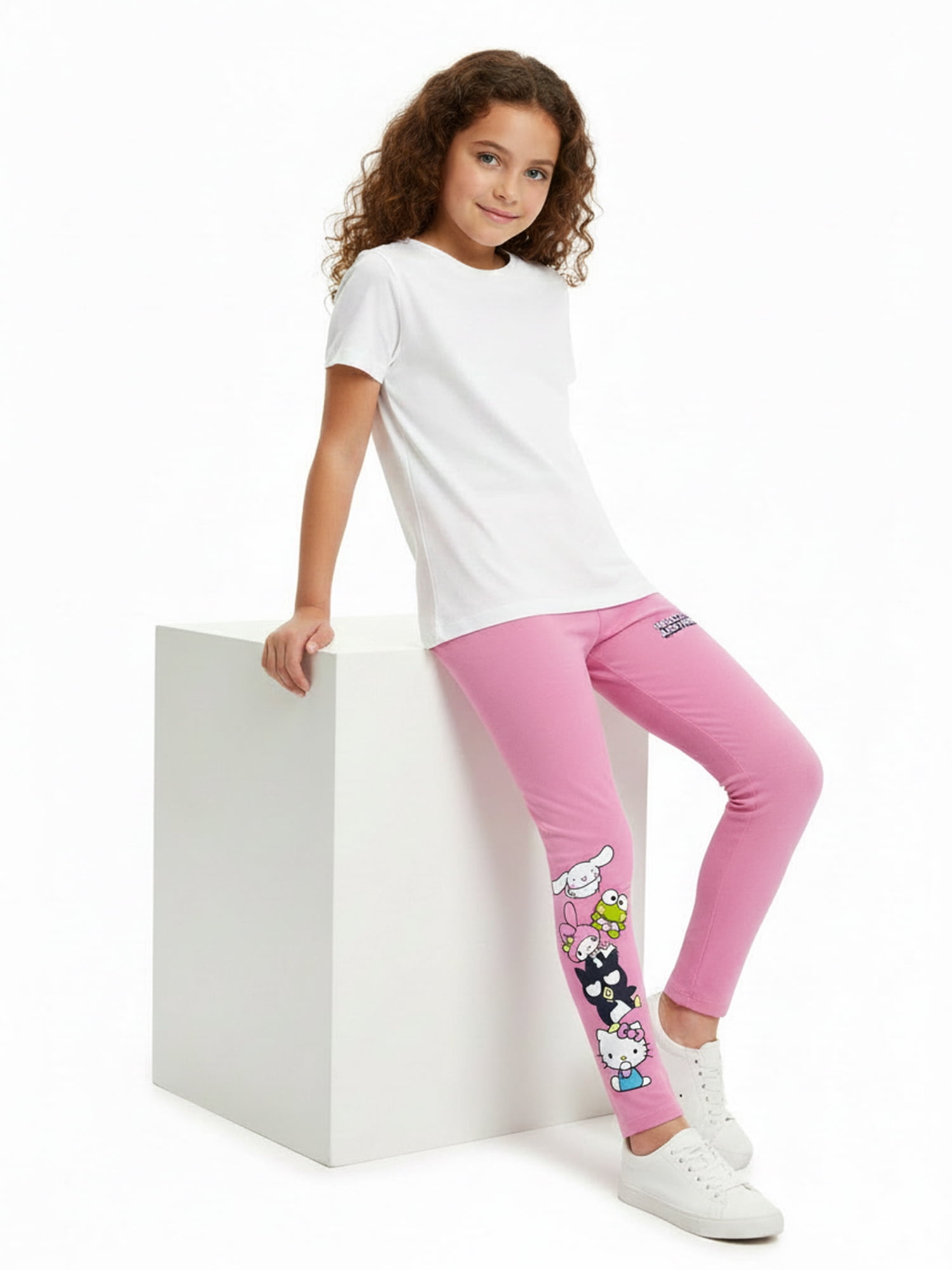 Sanrio Girls' Hello Kitty and Friends Graphic Leggings, Sizes 4-16