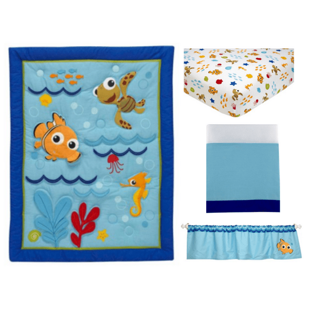Disney Baby Bedding Nemo S Wavy Days 4 Piece Crib Bedding Set
