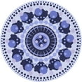 thumbnail image 1 of Ahgly Tapis Rond Lavable en Machine Intérieur Transitionnel Bleu Céleste, 4 Pieds Rond, 1 of 7