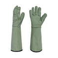 thumbnail image 4 of Aymzbd 2 Pieces Work Gloves Gardening Gloves for Gardening Construction Safety Work Green, 4 of 9