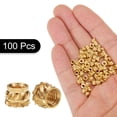 thumbnail image 3 of 100 Packs M2.5 Threaded Inserts Brass Heat Set Insert M2.5x3mm, OD 4mm Knurled Insert Nuts, 3 of 6