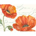 thumbnail image 2 of Gladding, Pamela 14x12 Gold Ornate Wood Framed with Double Matting Museum Art Print Titled - Orange Poppies I, 2 of 4