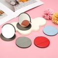 thumbnail image 5 of Uxcell Small Round Pocket Mirror for Purse, 3 Inch Stainless Steel Compact Makeup Mirror with Leather Case, Travel Mirror Handheld Mirror for Women, Girls, Purse, Gift(Grey), 5 of 7