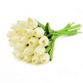 thumbnail image 1 of Paquete de 20 tulipanes artificiales, ramo de decoración para festivales de bodas, ramo de flores de PU de tacto Real Sincero  Hogar, 1 of 5