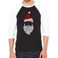 thumbnail image 1 of Men's Raglan Baseball Word Art T-shirt - Santa Claus, 1 of 2