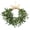 Dark Green, variant on simeccom 20" Eucalyptus Wreath for Front Door - Artificial Green Leaves Wreath with White Flowers & Butterflies for Farmhouse Wall Porch Window - Four Seasons Home Decor