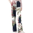 thumbnail image 5 of Independence Day Womens Pajama Pants Drawstring Stretch Funny Stars Print Pjs Casual 250th Anniversary Elastic Waist Pajama Pants, 5 of 7
