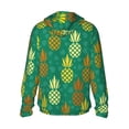 thumbnail image 2 of Goofa Pineapples1 Printed Women's UPF 50+ Sun Protection Hoodie Jacket Lightweight Long Sleeve Sun Shirt for Women with Pocket Hiking Outdoor-, 2 of 9