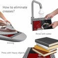 thumbnail image 4 of Placemats Set of 4, Red Black Chef Woven Placemat, Linen Place Mats for Kitchen/Dining Tables, Cartoon Cute Watercolor Cooking Checkered Washable Table Mats for Party, 4 of 8