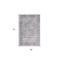 thumbnail image 2 of HomeRoots 480376 4 x 6 ft. Gray Oriental Power Loom Distressed Washable Rectangle Area Rug, 2 of 5