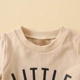 thumbnail image 6 of TOWED22 Toddler Baby Boy Baseball OutfitSummer Short Sleeve T Shirt Baseball Short Set Summer Clothes Beige,6-12 M, 6 of 8