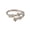 Rose Gold, variant on Women Open Ring Flower Decor Adjustable Alloy Polished Retro Smooth Lightweight Dating Daily Prom Lady Finger Ring Knuckle Jewelry