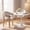 Beige Natural, variant on COLAMY NOYA Luxe Dining Chair, Fully Assembled Solid Wood Mid-Century Modern Kitchen Chair, Upholstered Red Oak Accent Chair with 300lbs Capacity, Oatmeal Natural
