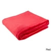 Cozy Fleece LLC Solid Super Soft Plush Oversized Throw Red Reversible, Hypoallergenic