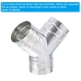 thumbnail image 4 of Uxcell 4 inch 3 Way Duct Splitter Y Connector Air Vent Duct Hose Exhaust Pipe Adapter, 4 of 5