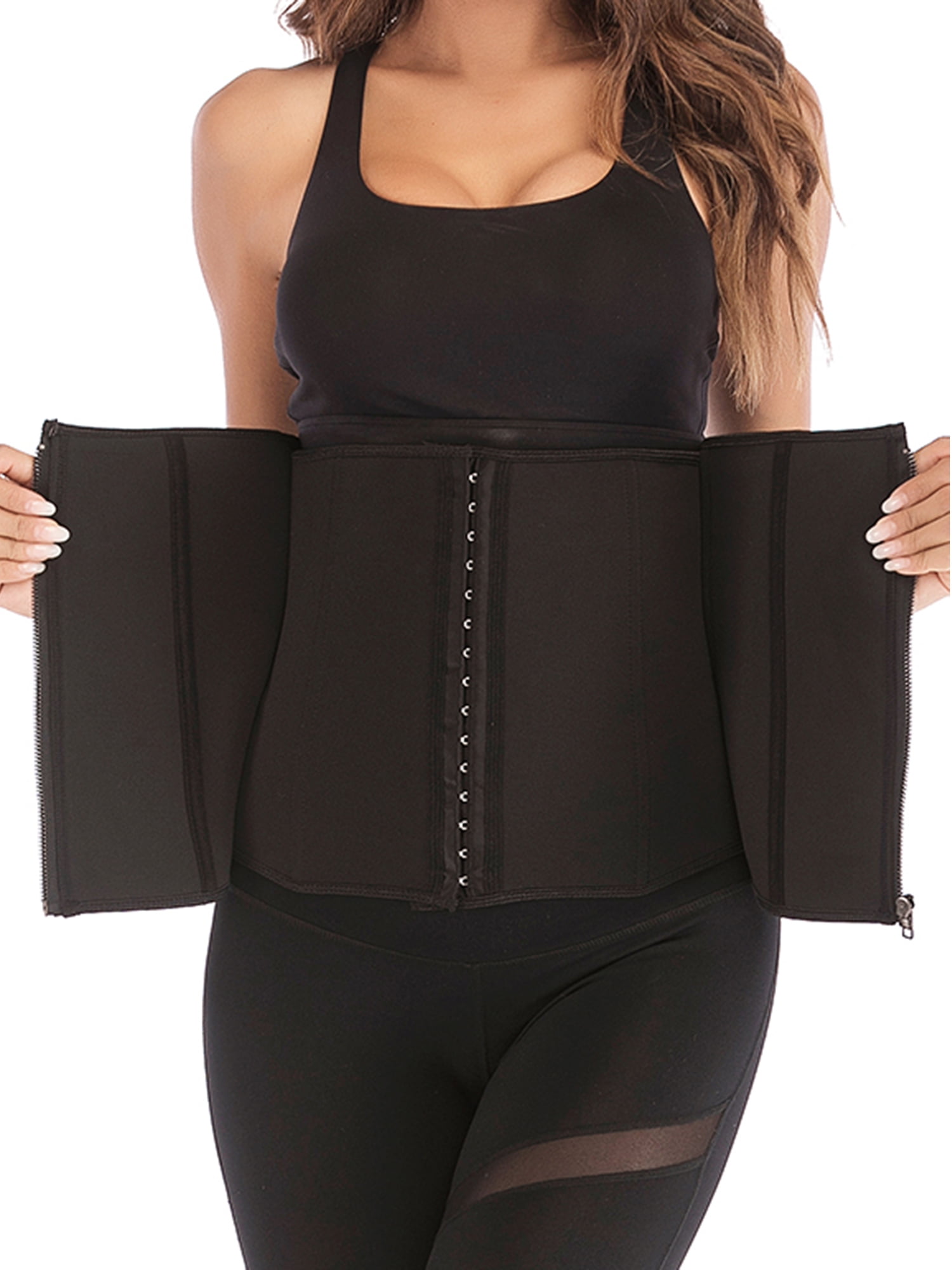 Amazingjoys Waist Trainer Corset for Weight Loss Tummy Control Body Shaper Neoprence Workout Sweat Belt Shapewear for Women