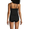 thumbnail image 2 of Lands' End Women's Chlorine Resistant Tummy Control Wrap Underwire Tankini Swimsuit Top, 2 of 3