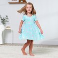 thumbnail image 4 of Infant & Toddler Girls Rainbow Sky Short Sleeve Twirl Dress, 4 of 8
