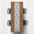 thumbnail image 2 of Creative Products Painted Brush Strokes Gray 16x90 Poly Twill Table Runner, 2 of 3