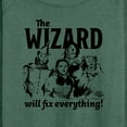thumbnail image 3 of The Wizard Of Oz - The Wizard Will Fix Everything - Women's Lightweight French Terry Long Sleeve Shirt, 3 of 5