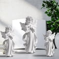 thumbnail image 4 of Resin Girl Sculpture Ornament, Handcrafted Figurine for Home Decor, Living Room Bedroom Study Decorative Art Piece, Gift for Women and Friends, 4 of 4