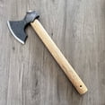 thumbnail image 4 of Hand Forged Outdoor Tomahawk Camping Tree Axe Outdoor Camping Forging Axe Firewood Felling Axe Durable High Manganese Steel Outdoor Axe Woodworking Axe 1pc, 4 of 9