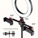 thumbnail image 3 of Anillo de Luz LED con Brillo Ajustable y Soporte de Altura Regulable con Doble Sujeta Teléfonos para Fotografía, Selfies, Vlogging, Maquillaje y Creación de Videos en Vivo - Iluminación Portátil, 3 of 7
