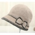 thumbnail image 4 of CoCopeaunts Women Wool Beanie Beret and Scarf Sets Knit Hat Fleece Lined Warm Bucket Hats Ski Cap Snow Hats Soft Hat and Scarf Set, 4 of 4