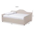 thumbnail image 2 of Baxton Studio Eliza Tufted Queen Daybed in Light Beige, 2 of 7