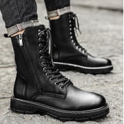 Men's Boots Fashion High Top Motorcycle Boots Waterproof Boots for Men