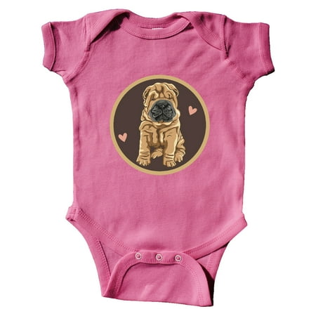 

Inktastic Chinese Shar-Pei Dog Art Gift Baby Girl Bodysuit