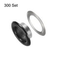 thumbnail image 3 of Uxcell 300set Grommets Kit Metal Eyelets 10mm 2/5" Hole Tiny Grommet for Shoes Clothes Belt Tag DIY Project, Black, 3 of 6