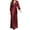 Red, variant on IROINNID Maxi Dress for Women Solid Color Sleeveless Full Dress Sling V-Neck Dress ,Black