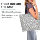 thumbnail image 2 of Balery Dice Cubes Bolsa Tote Estilo Estético con Cremalleras, Bolsa de Hombro, Bolsa de Compras Grande y Plegable, 2 of 8