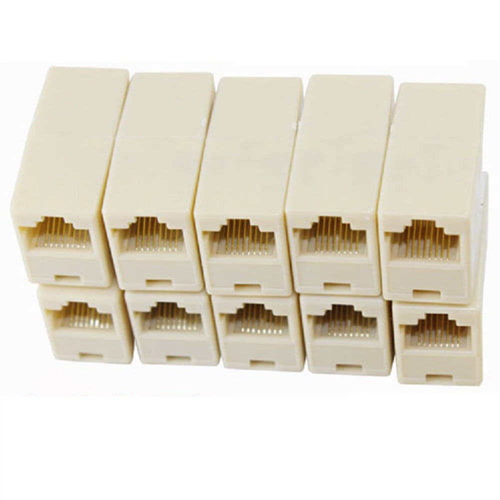 Network Lan Cable Joiner Bilateral 8 Pins Coupler Connector