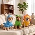 thumbnail image 3 of Dog Cat Funny Animal Hoodie, Cosplay Design Sweatshirt, Soft Fleece Pullover for Outdoor Fall Winter, Dress Up Costume All Breeds Yellow S, 3 of 8