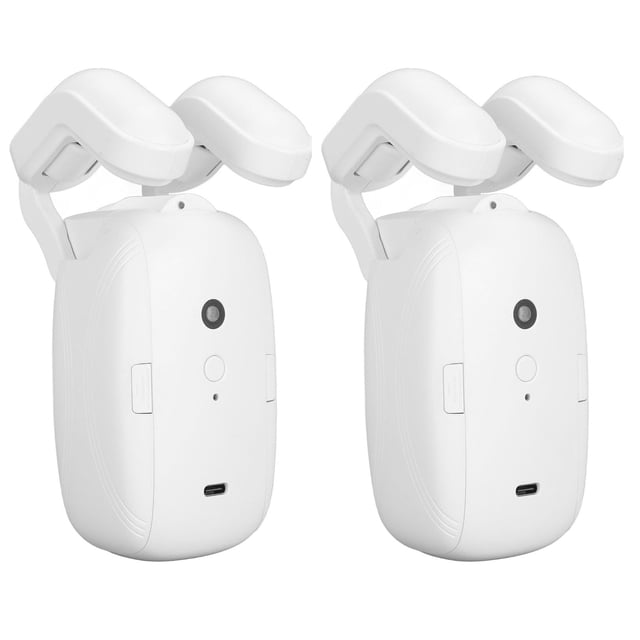 Abridor Automático de Cortinas de 2 Piezas, Dispositivo Doméstico de Cortinas Inteligentes con Control de Voz y Remoto